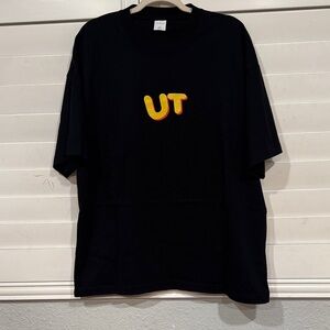 Black Men's T-Shirt with Vibrant Logo
